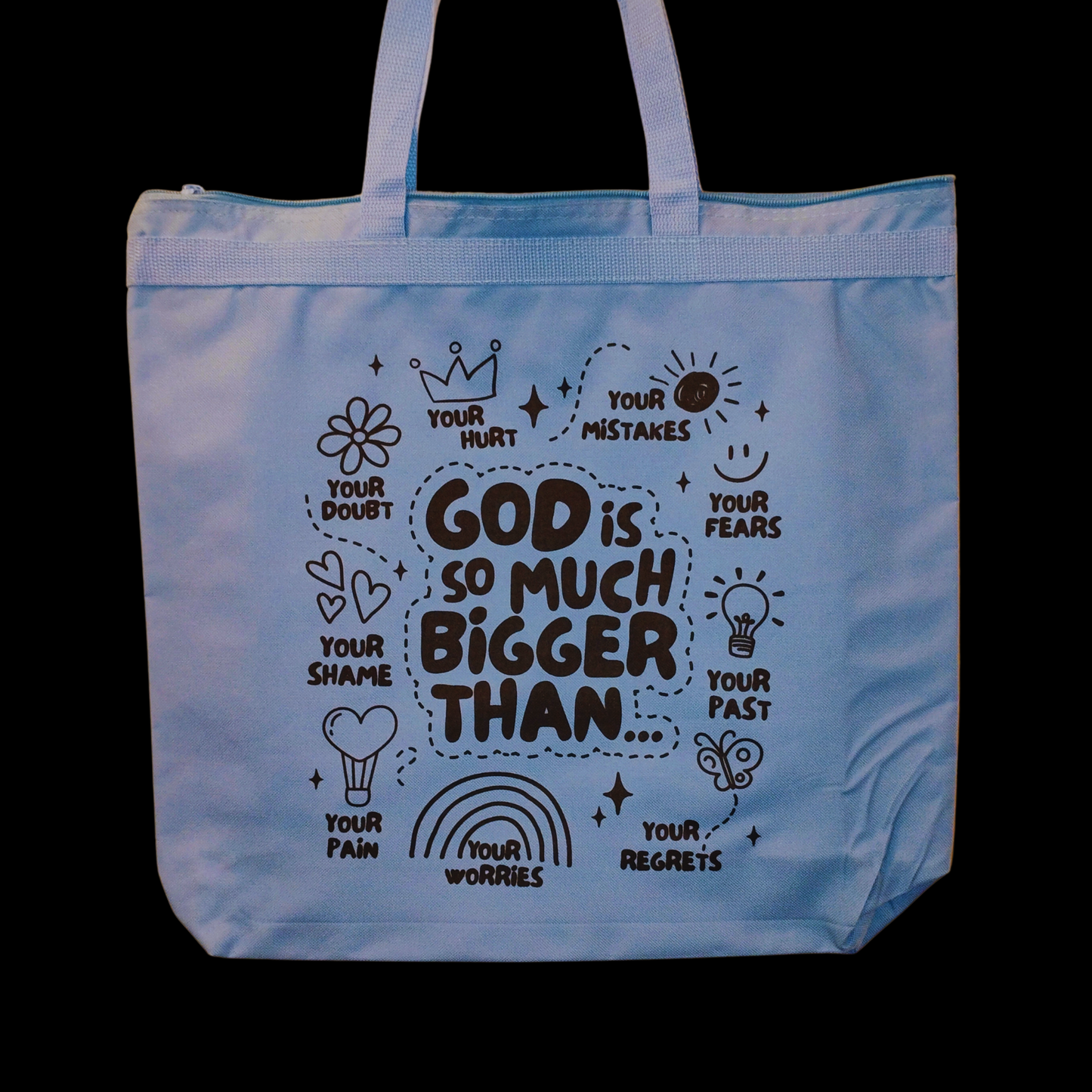 "God is Bigger"- Tote bag