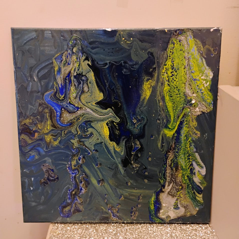 "Green lava" canvas