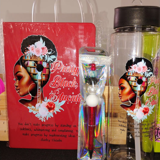 "Beautiful Black & Educated" Journal Set