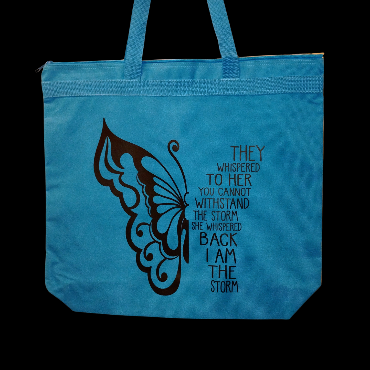 "I am the storm"- Butterfly- Tote bag