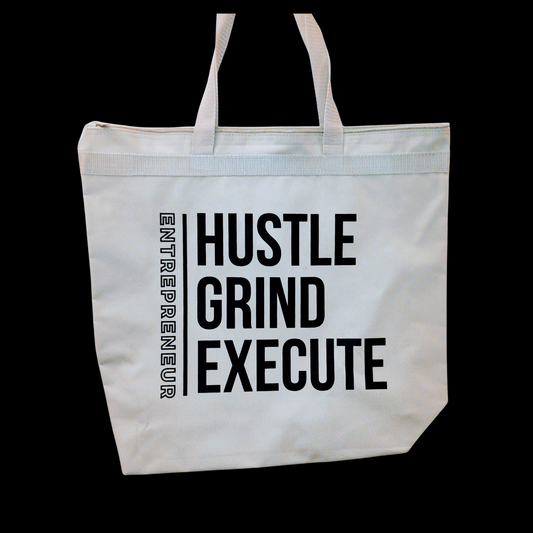 "Hustle Grind Execute"- Tote bag