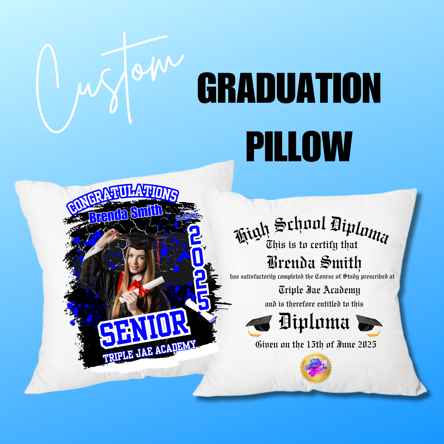 Custom Graduation Pillow