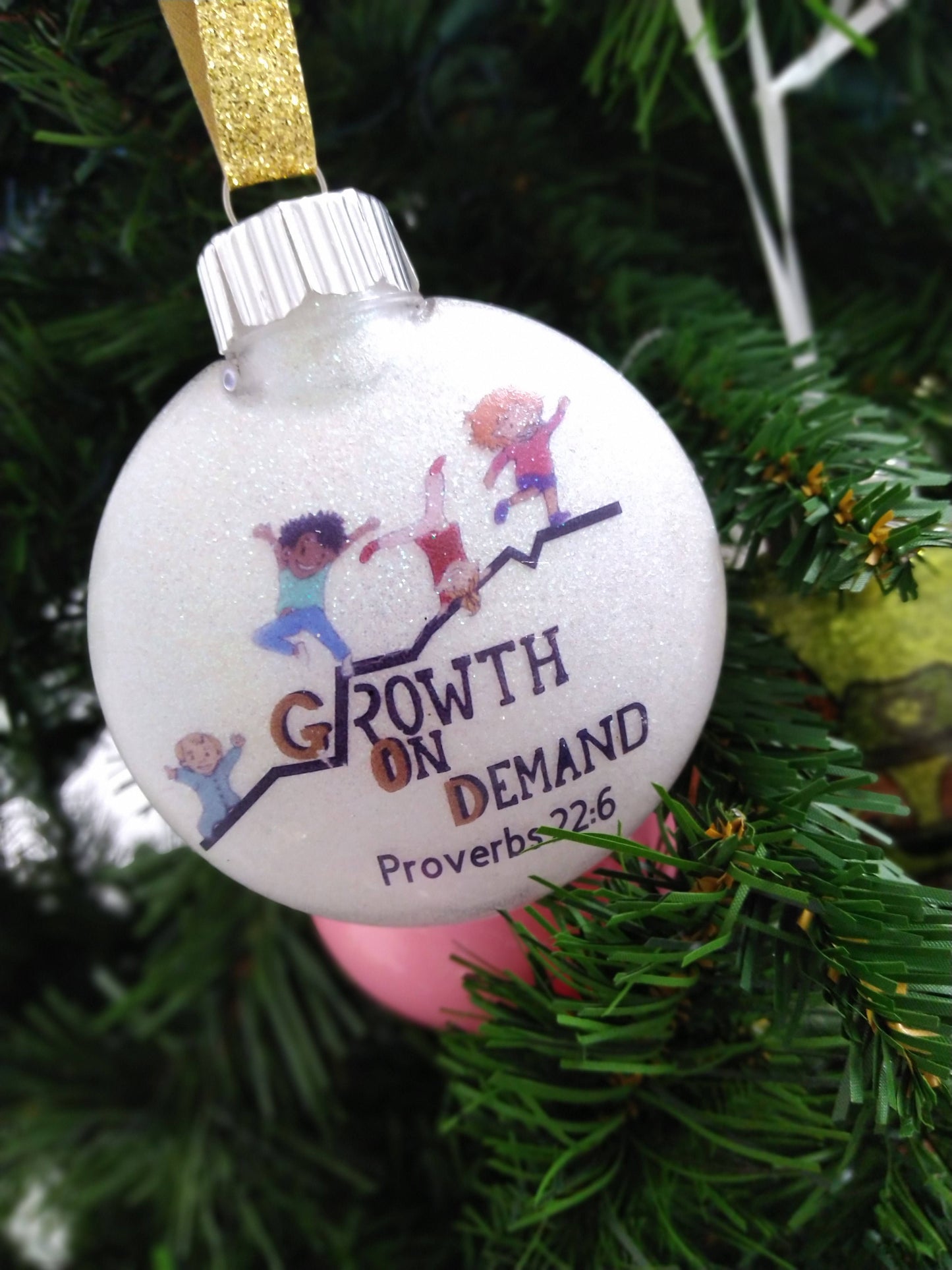 Custom glitter ornaments