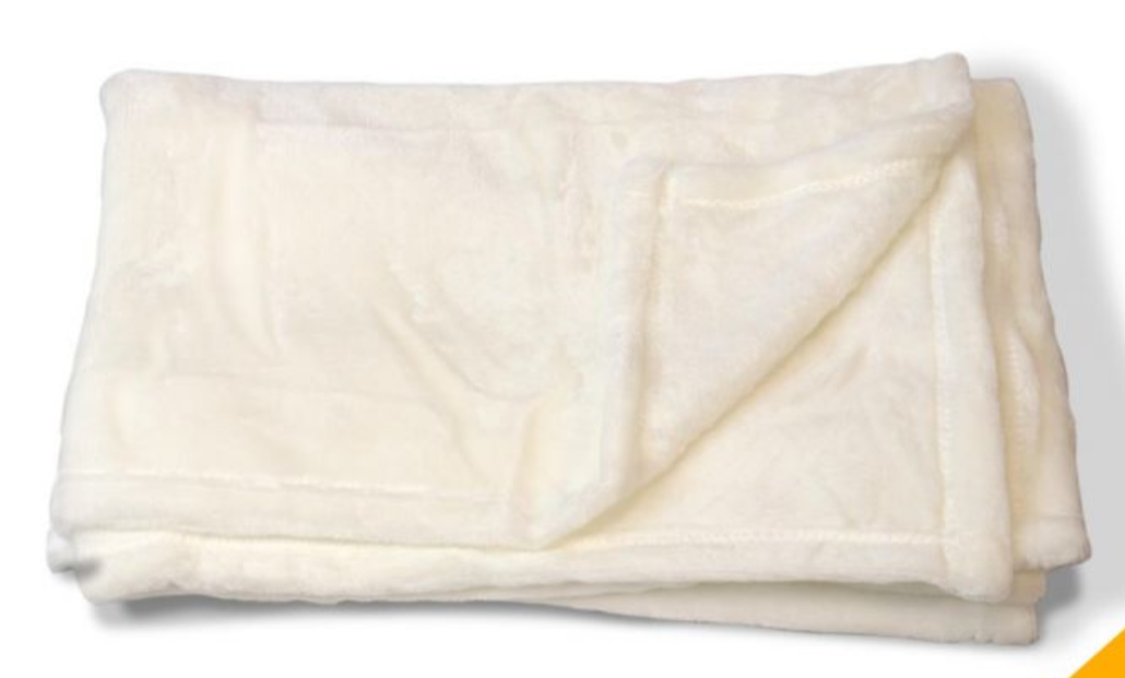 Custom plush throw blankets