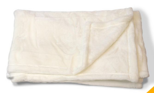 Custom plush throw blankets