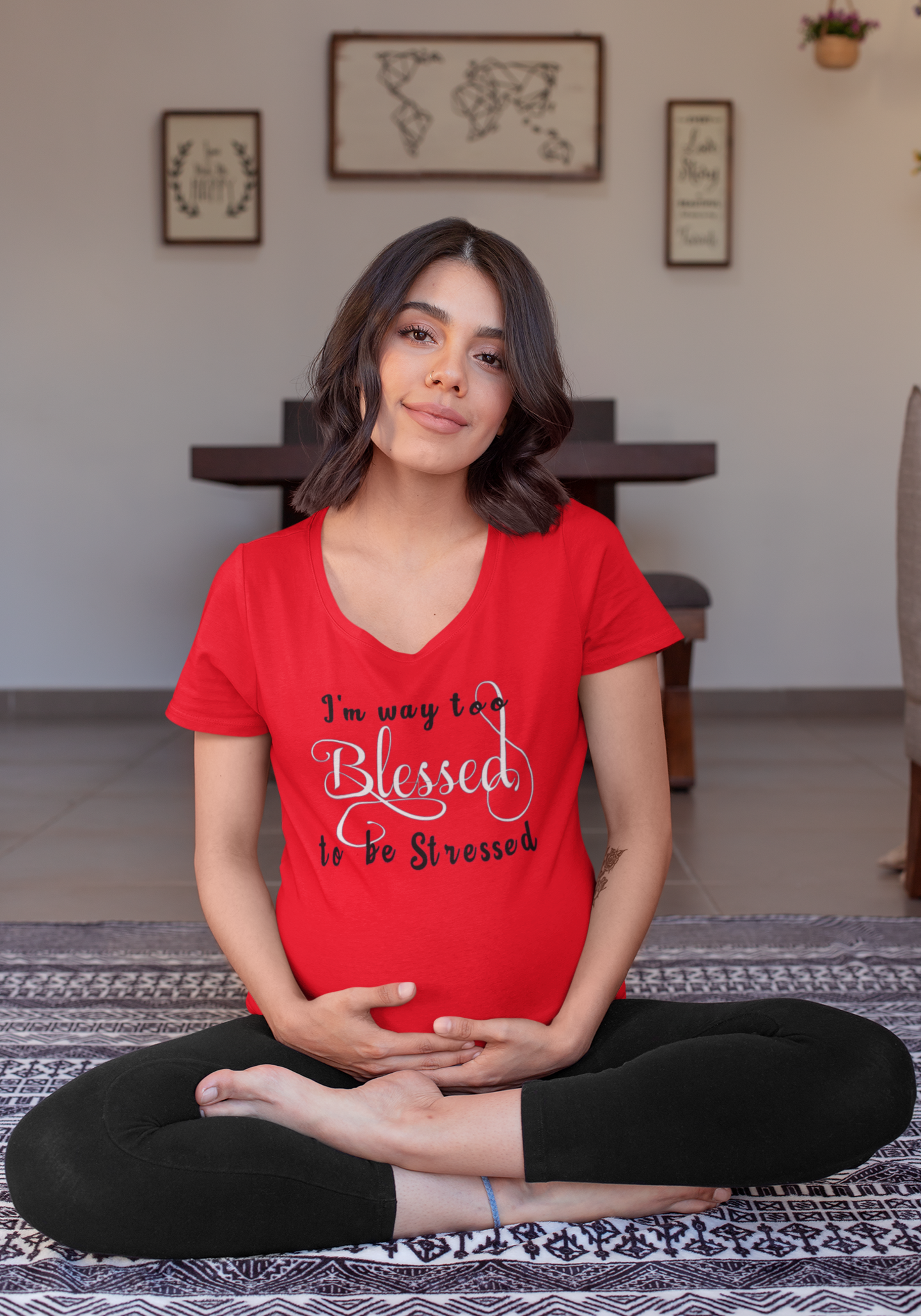 Too Blessed To Be Stressed- T-Shirt