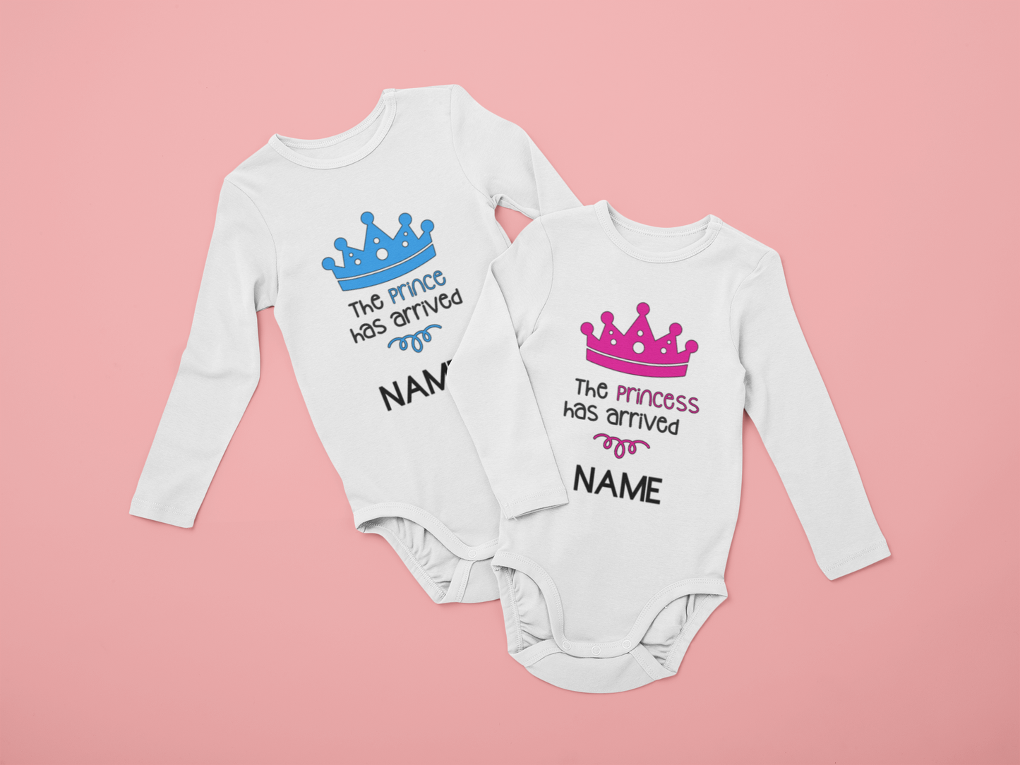 "The Prince/Princess has arrived"-Personalized onesie