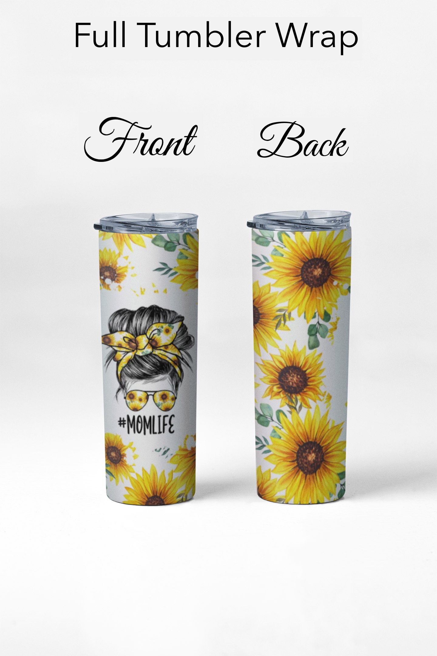 Full wrap Glitter Tumblers