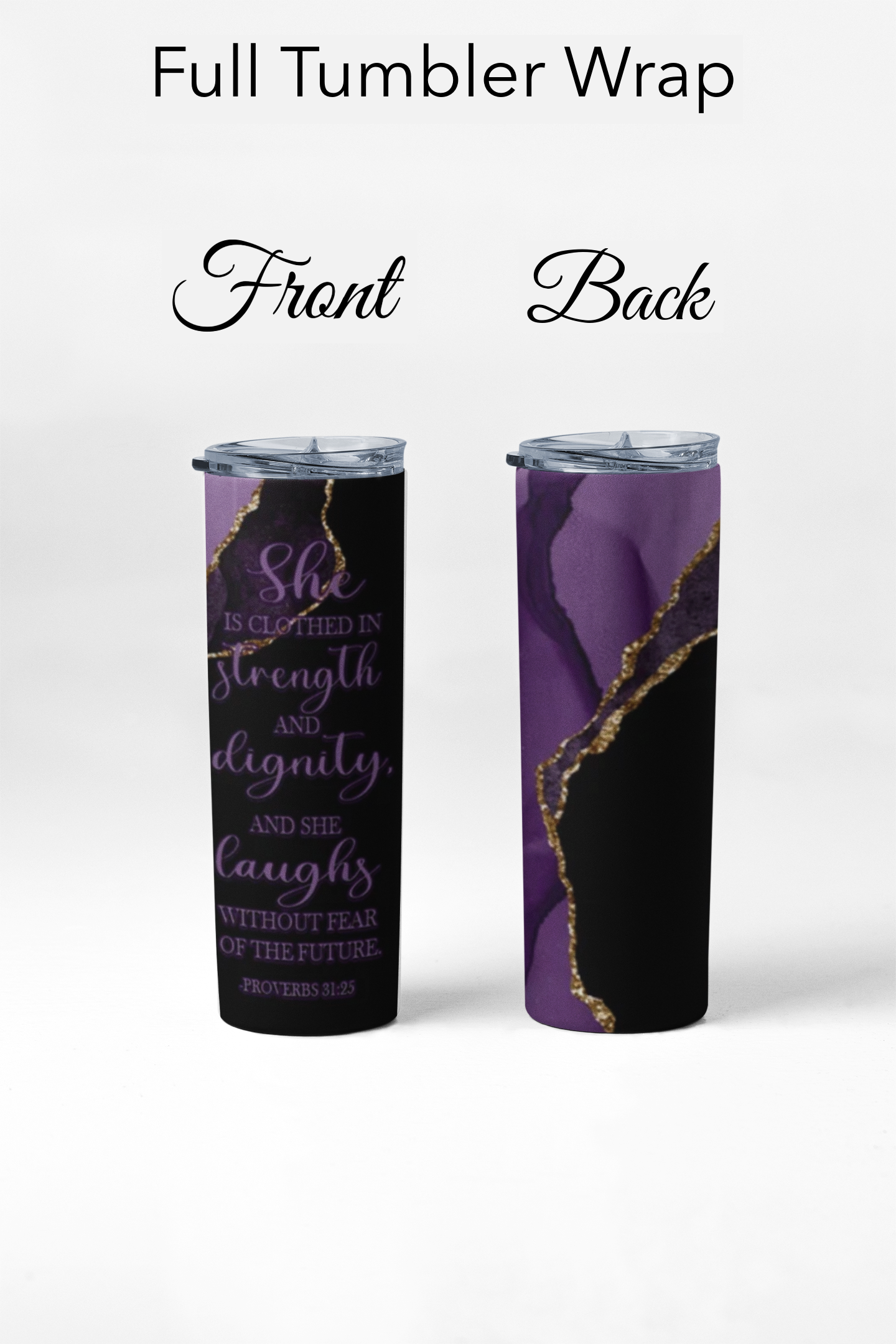 Full wrap Glitter Tumblers