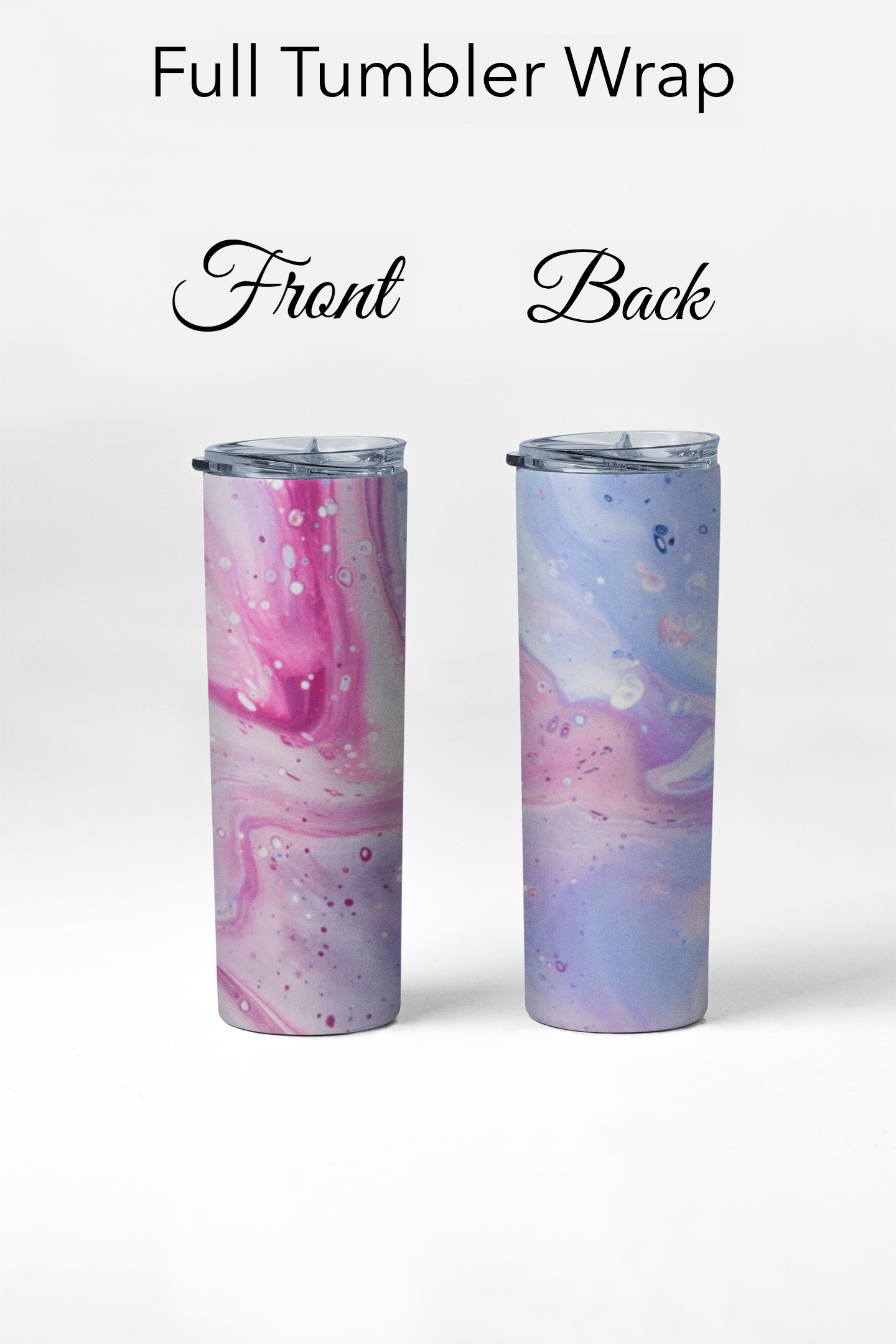 Full wrap Glitter Tumblers