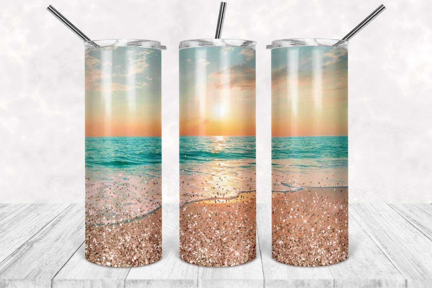 Full wrap Glitter Tumblers
