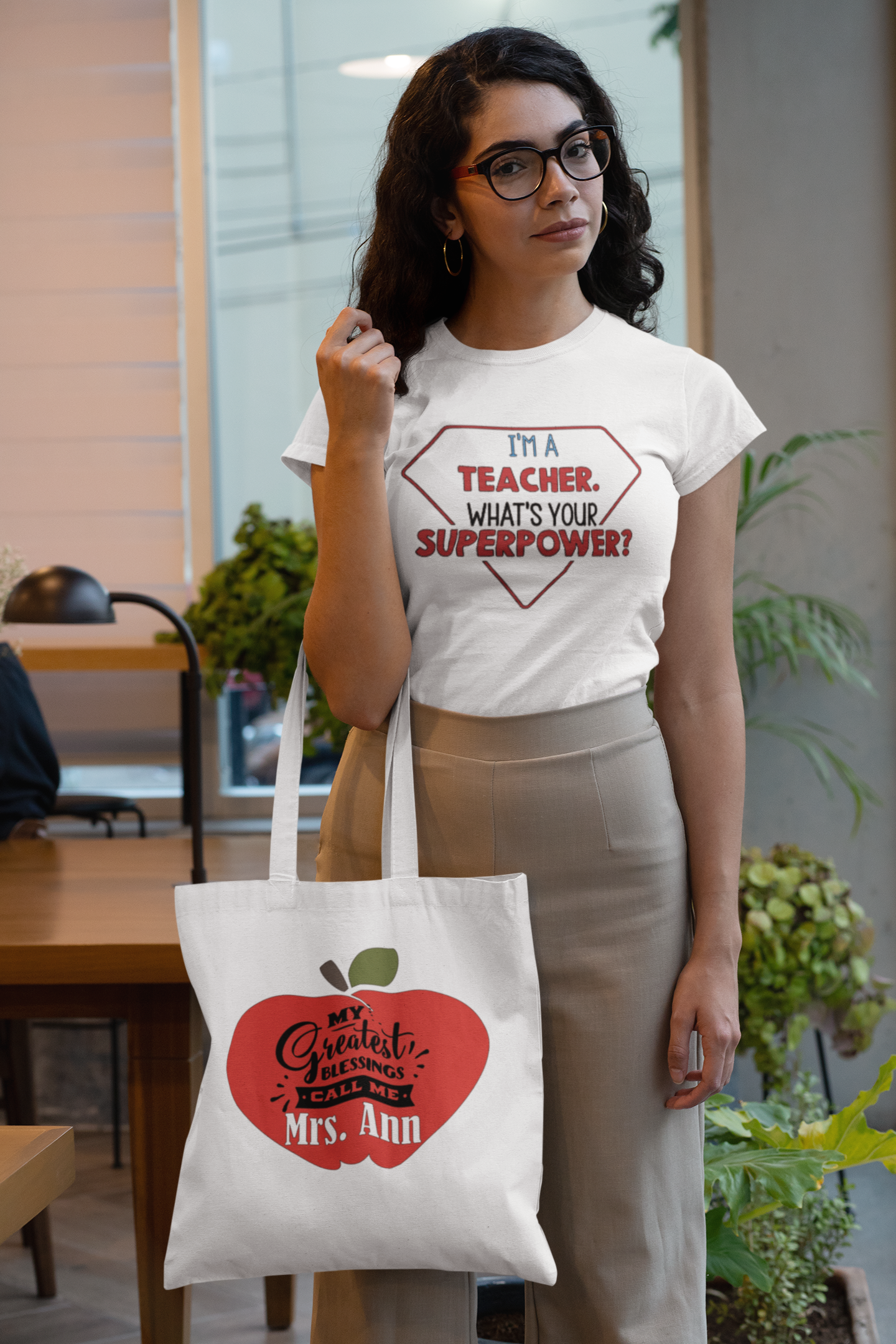 "My greatest Blessings"- Canvas Tote bag