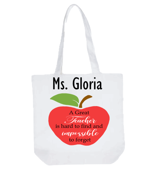 "A Great Teacher" canvas Tote bag